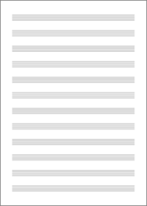 Music Paper – А4 / Letter For Print And Use